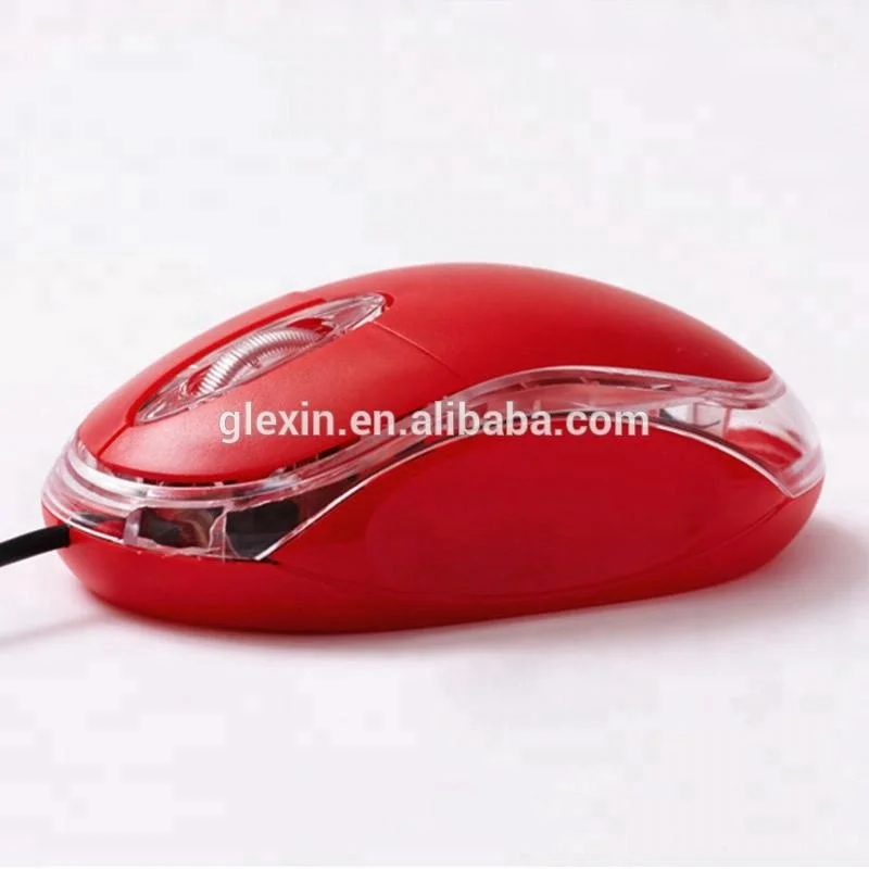 3D Logo Wired plastic material computer mouse