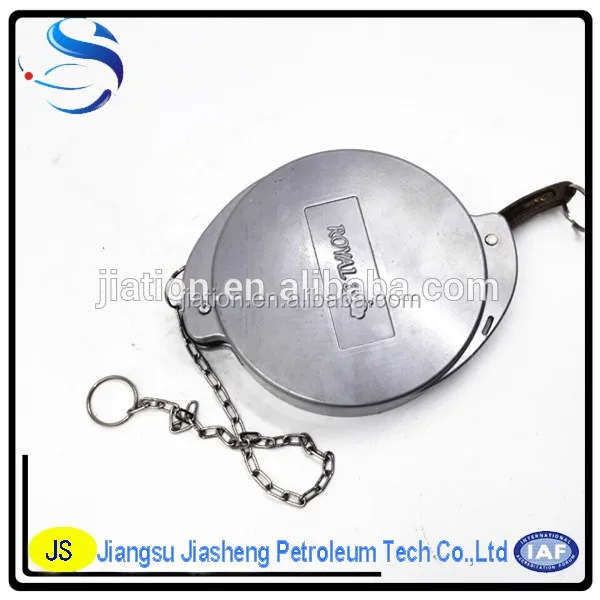 aluminum tank truck fitting API dust cap with flat gasket