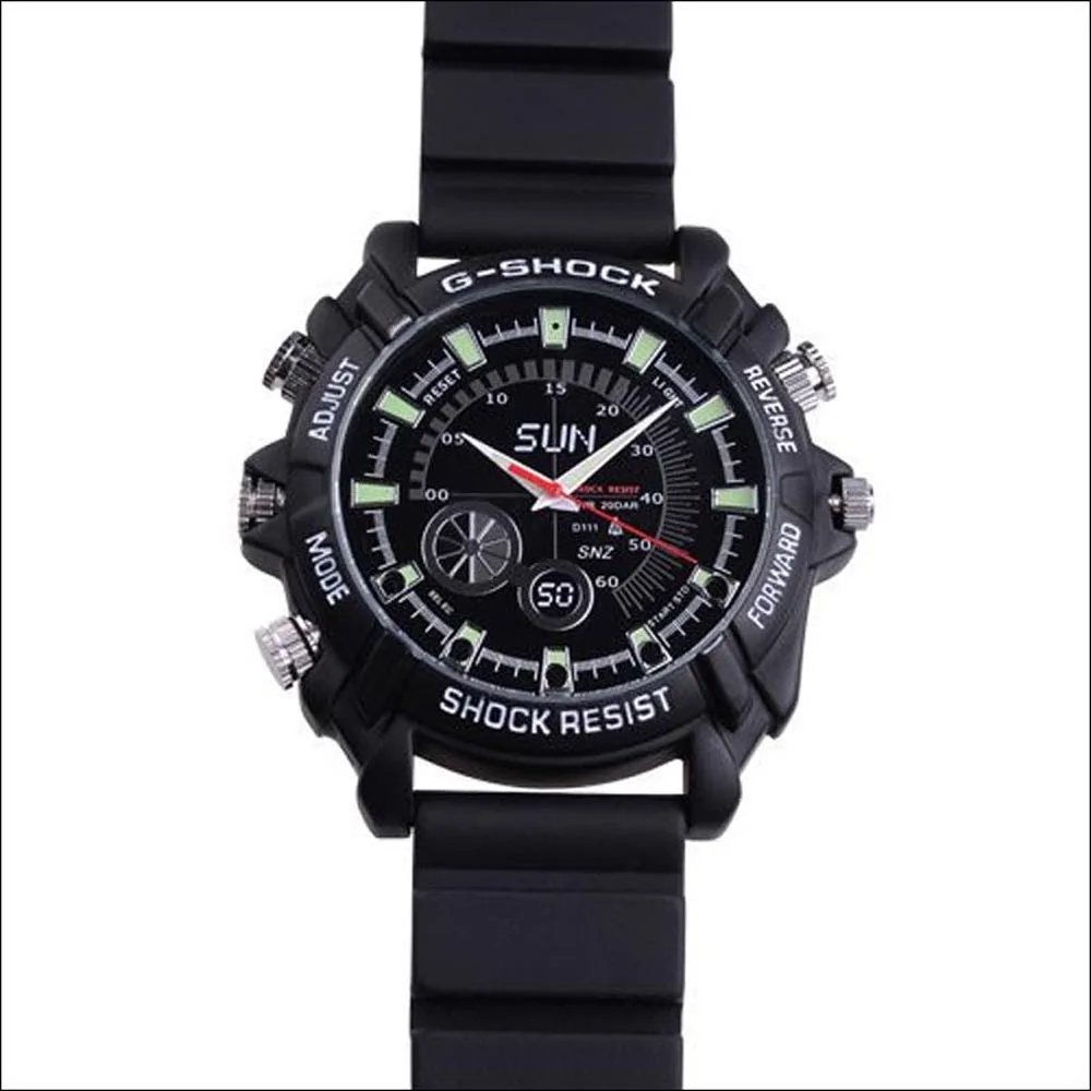 Камера для часов Full HD 1920*1080P ночное видение аудио видео Диктофон водонепроницаемые часы Скрытая камера ночное видение носимая камера PQ168