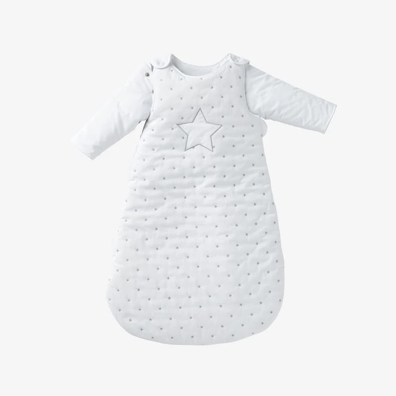 
Baby sleeping bag 2.5TOG long sleeves winter organic cotton custom wholesale organic cotton baby sleeping bag 