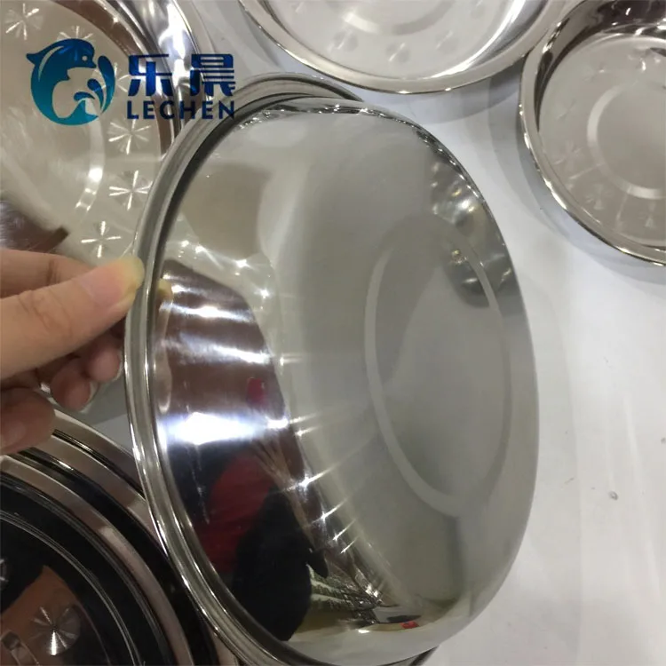 Stainless Steel 201 Plate Tray Kitchen Thickened Deep Plate Food Plate