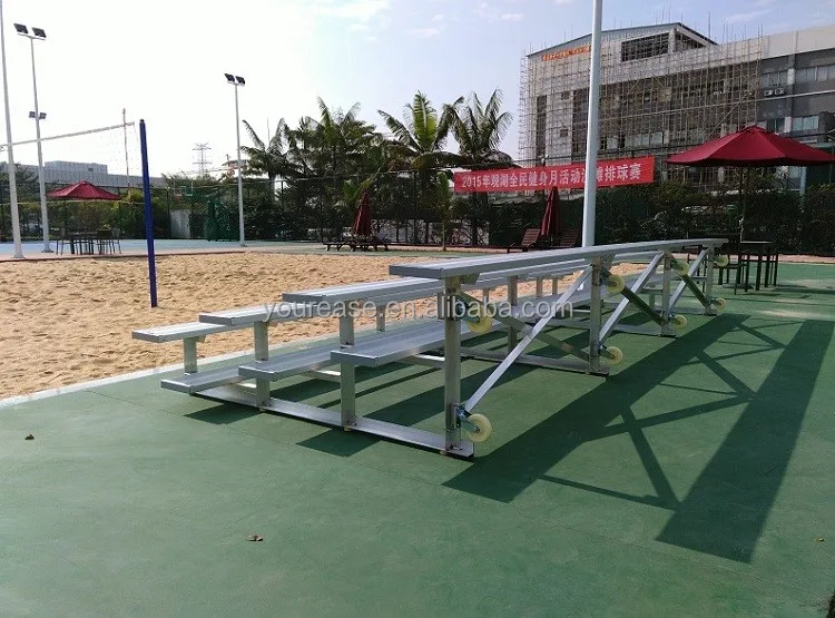 4 rows portable aluminum bleachers