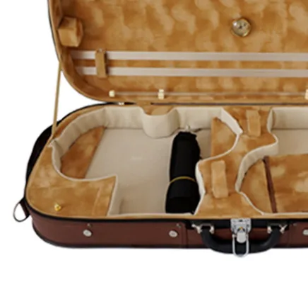 Профессиональный аксессуар для музыкальных инструментов кожаный внешний двойной чехол для скрипки