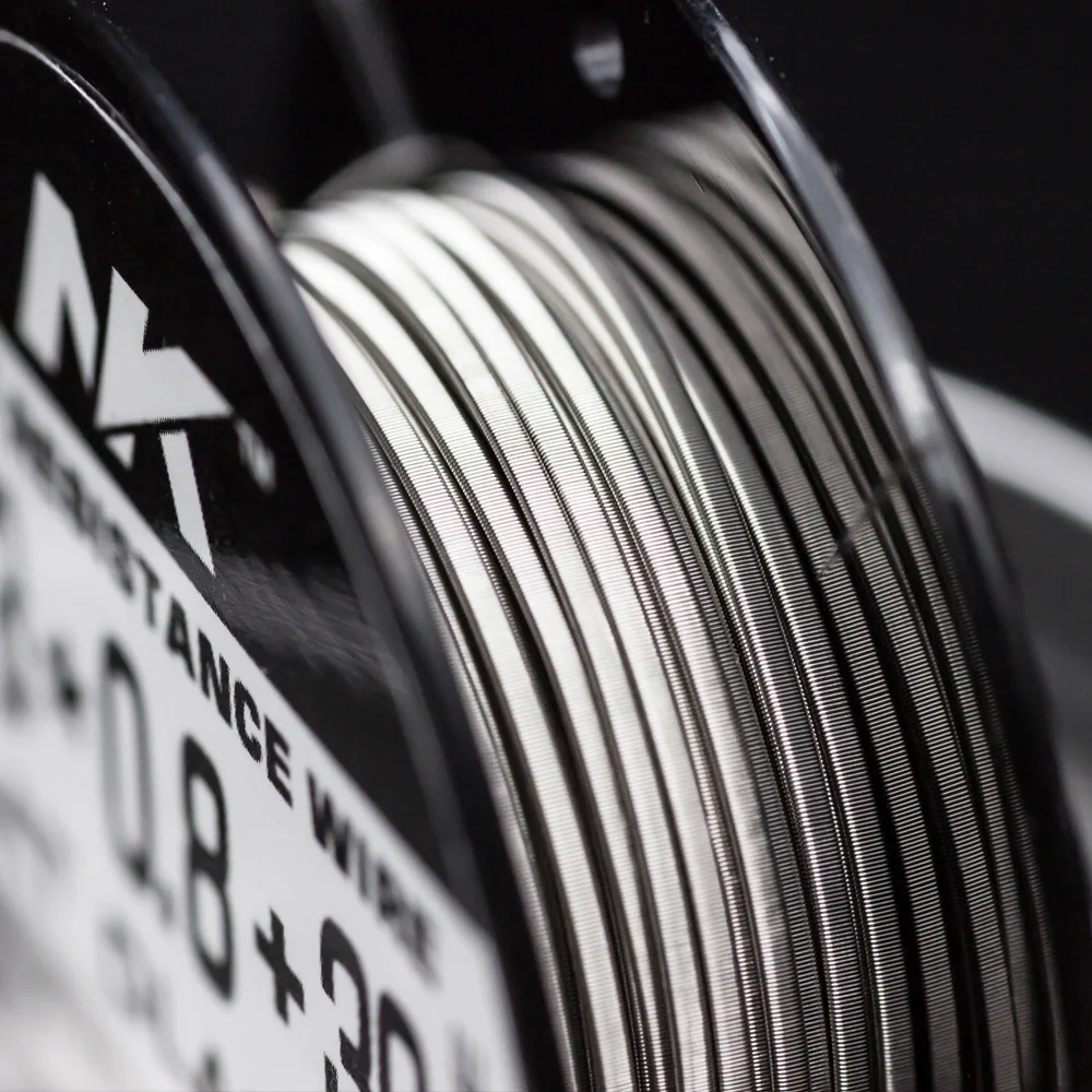 
NK ;hot sale 10ft Nichrome 80 alien wire flat clapton electric heating wire for atomizer vape coi wire 