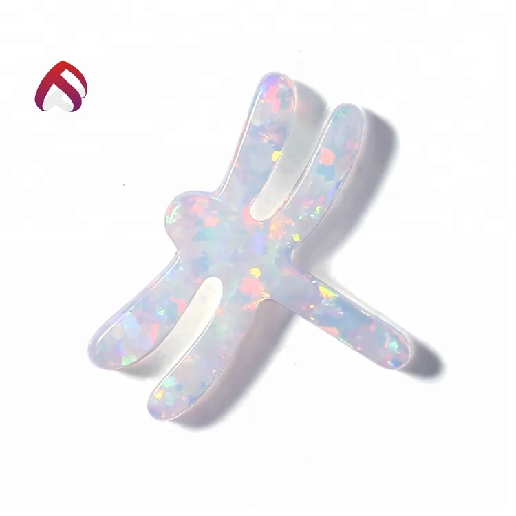 Best selling 7x11mm moon shape kyocera synthetic opal loose charms for buyers