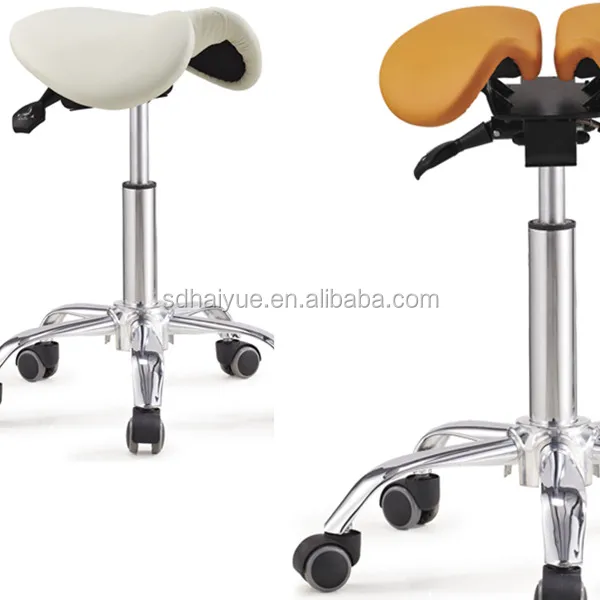 HY4008 Twin saddle chair stool seat rocks and tilts in every direction for healthy freedom of movement