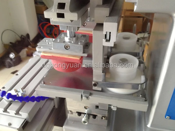 2 Color Ink Cup Pad Printing Machine with Shuttle system pvc ball tampography pad printing machine
