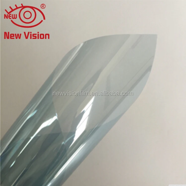 S7595 4Mil 75% vlt 95% IR rejection light blue nano ceramic car glass safety windows film