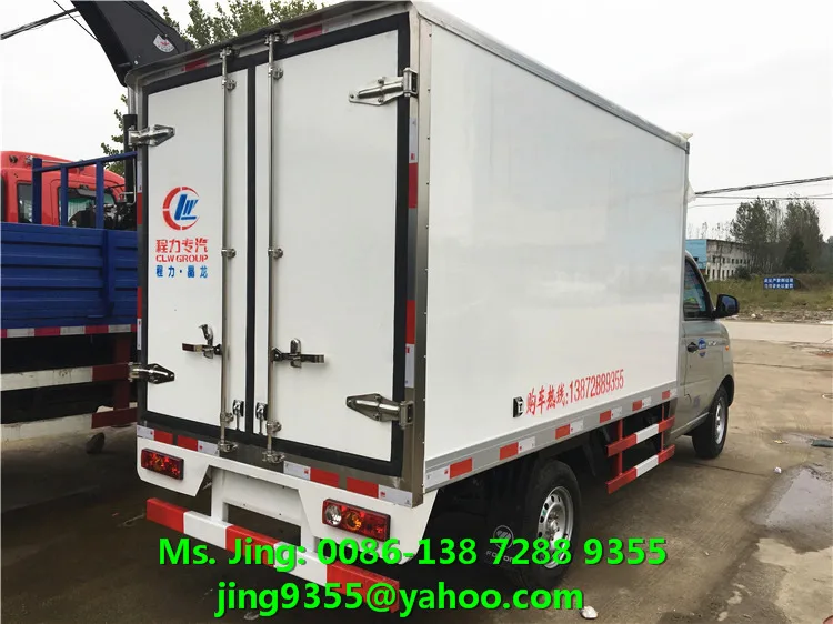 
New model Foton gasoline 1.5 ton mini refrigerator van car hot sale in Cambodia 