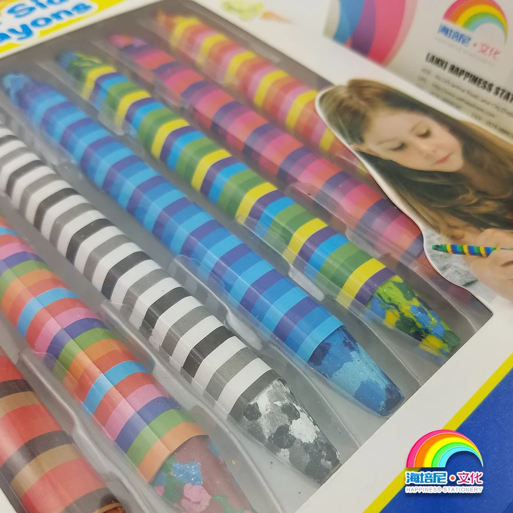
double side mix color crayon,non-toxic 