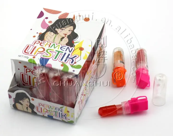 Lighting Lipstick Candy Lollipop / Lipstick Lollipop Toy Candy