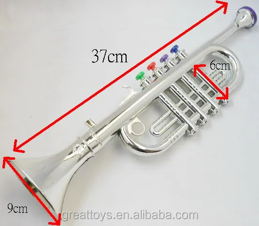 Educational Working Trumpet Bugle Music Kid Plastic Toys Learn Play Little Musician Instrument Pinata Birthday Party Favour Gift