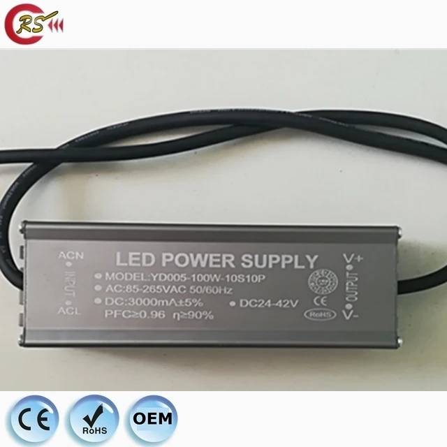 IC constant current led power driver PF0.9 175-265V 90-270V 50w 100w 150w 200w BIS approved LED street light driver