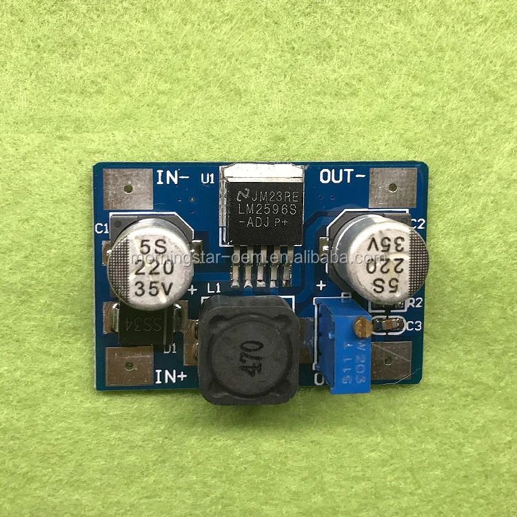 LM2596 DC DC step down Adjustable Buck Module board Input 4.5V-30V Output to 1.25V-26V power supply converter