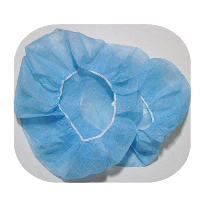
disposable PP bouffant round caps non-woven products hair net manufacturer 