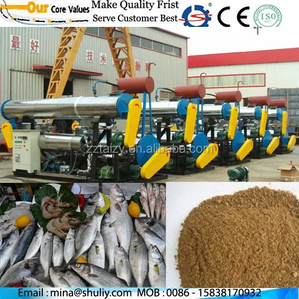 high protein fish meal / fish feed machine processing line / fish pellet mill machine
