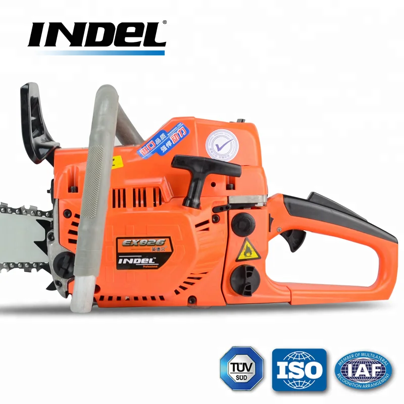 INDEL 2-Stroke Pole Wood Cutting Portable Petrol Chain Saw petrol saw tree cutter EX826