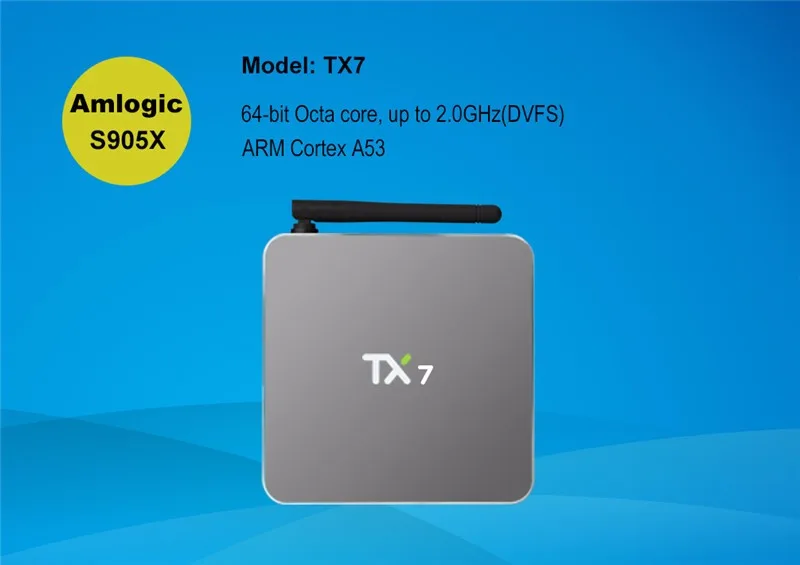 Pendoo TV BOX Android 6.0 Зефир Tv Box 2.4 Г + 5.8 Г Tx7 2 г 32 г S905X Коди 16.1 Полностью Загружен