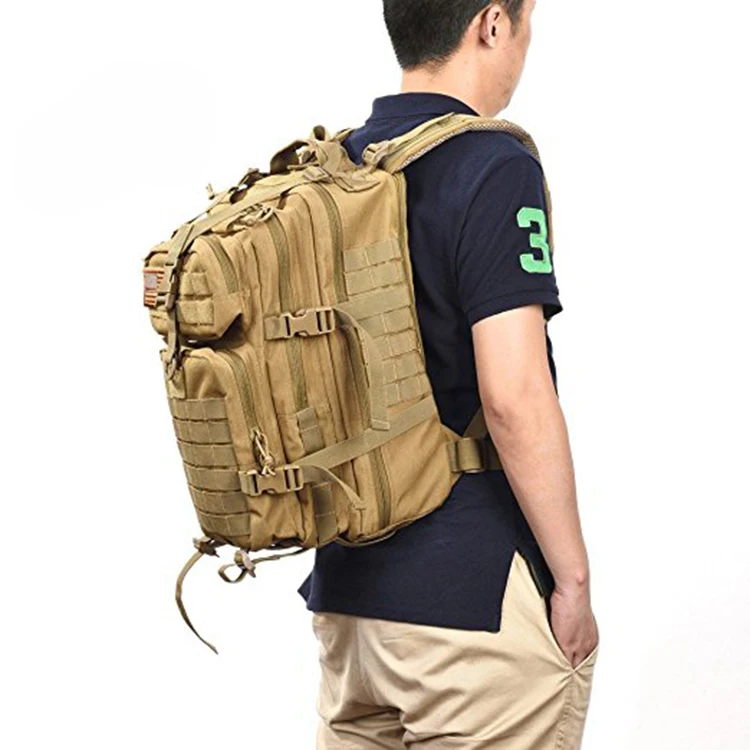
Camping Hiking Walking Travelling Trekking Outdoor Sport 35L Army Molle System Assault Bag Military Tactical Backpack 