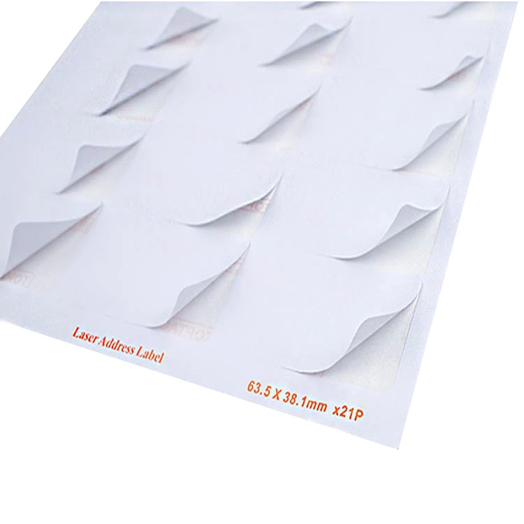A4 Sheet self adhesive paper sticker 30 labels address label