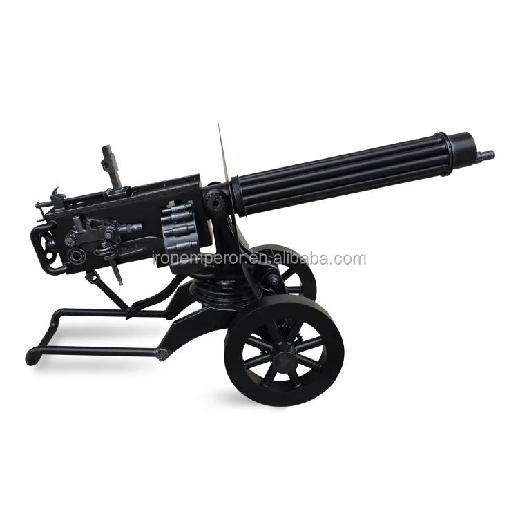 OEM patung abstrak Custom Made Metal Maxim heavy machine toy gun sculpture
