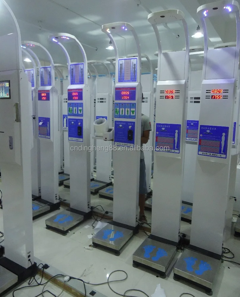 DHM-15B Weight Scale Height measure machine Coin Slot blood pressure