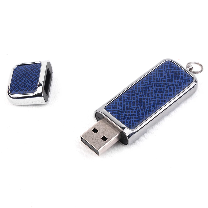 2018 Decent Professional Office Leather Key Chain Elegant Business Card Holder USB And Pen Gift Set