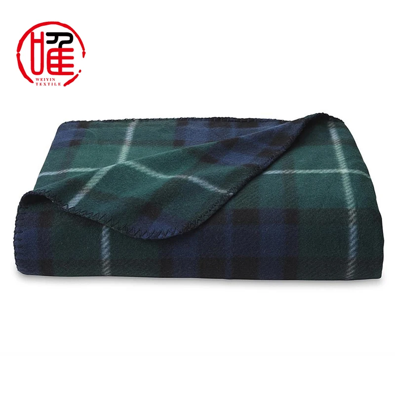 Luxury Thickened Plaid Dyed Soft Warm Fluffy Fuzzy Couch Throw Mink Soft Polar Fleece Throw Blanket Wholesale