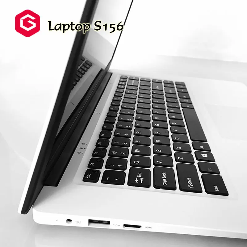 China 15.6 inch notebook laptop with Intel Z8350 CPU support Win 10 os