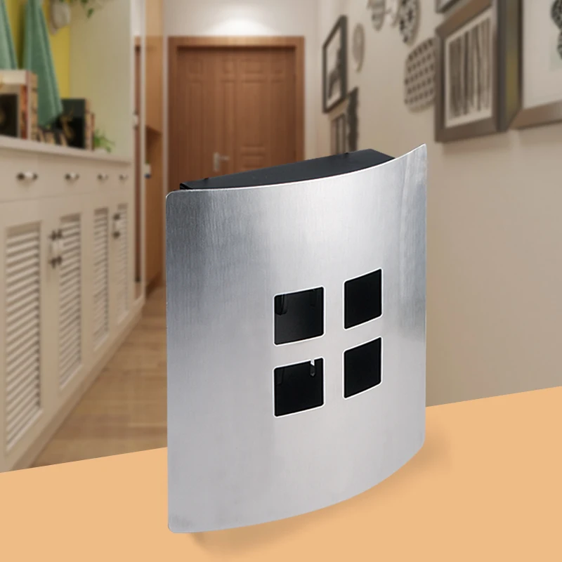 Wall Mounted Key Holder Key Safe Box Key Safe Box Stainless Steel Safe Key Box Cabinet Key Lock Storage Case