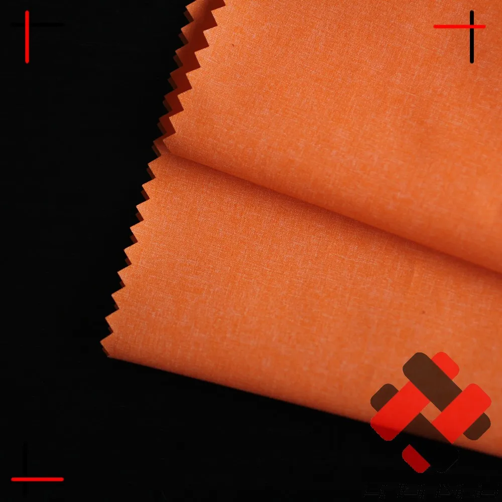 
80D nylon poly ATY two tone melange fabric for winter jacket 