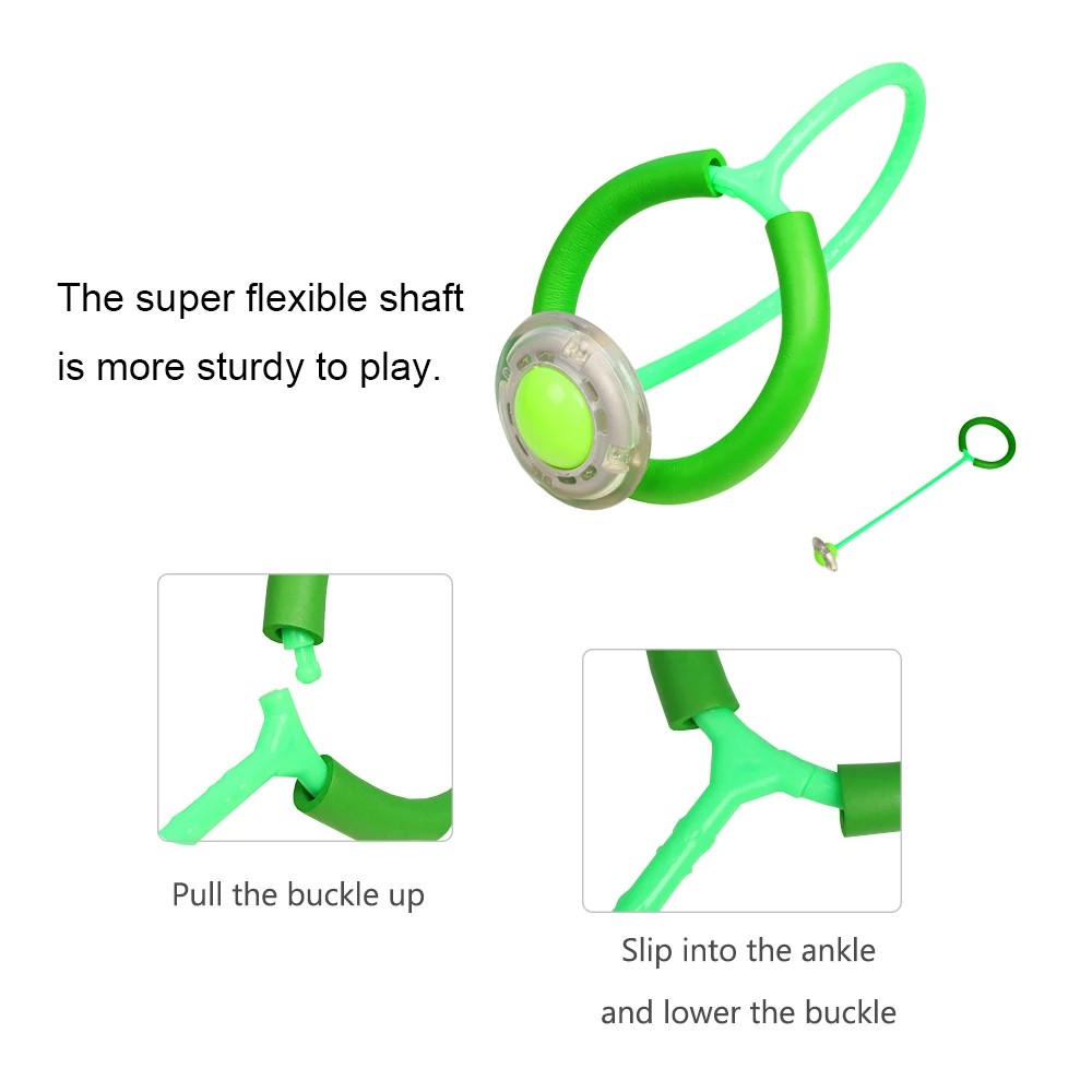 
wholesale fitness toys sports swing ball flashing jump skip ball bouncing ball for kids 