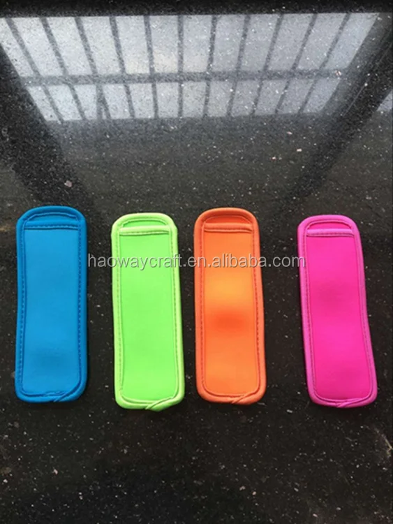 21 styles ice popsicle holder neoprene Freezer Summer Icy Block Lolly Cream Holder For Kids