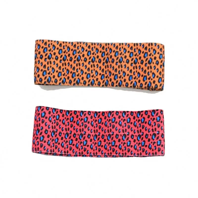 Wholesale Discount Custom Pattern Printed  Yoga Stretching Fitness Soft Non Slip Circle Resistance Hip Band