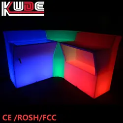 LED glowing portable bar counter plastic lighting outdoor bar