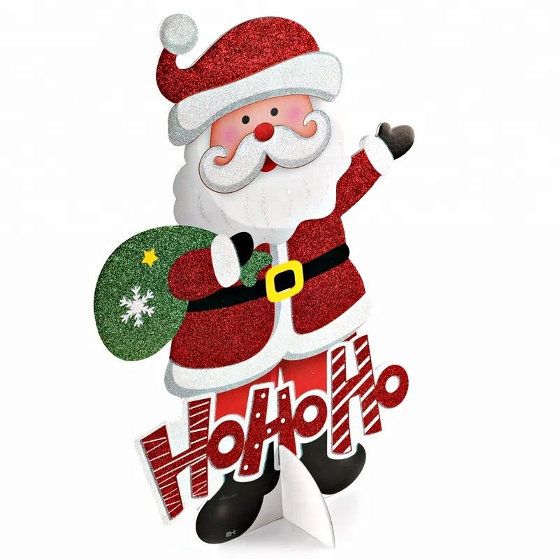  Пенопластовый материал KT доска OEM размер рождественское Декоративное Оборудование Санта Клаус стенд для рождественского фестиваля