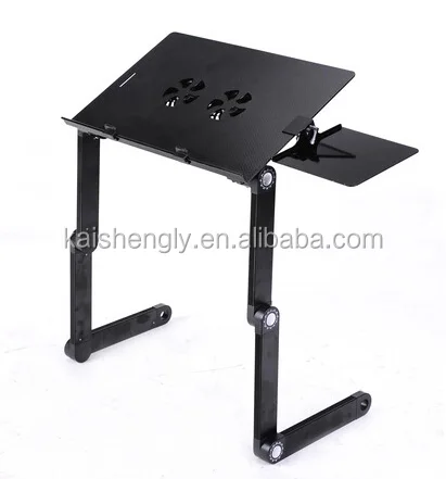 Adjustable Folding  Cooling Laptop Table  Stand for bed