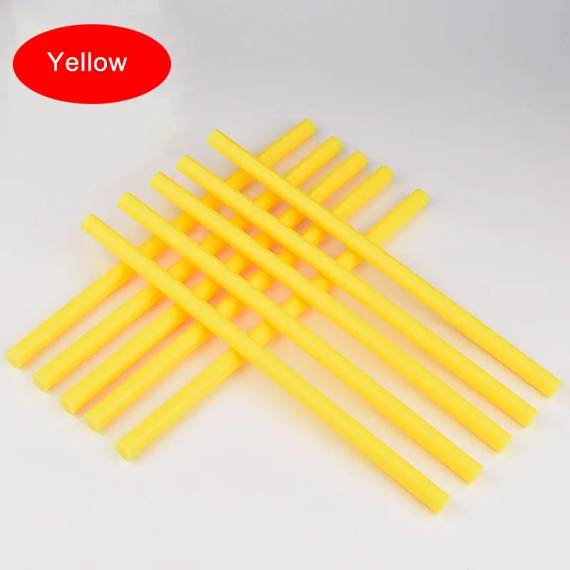 Желтый термоклей мини-пистолет для DIY Art Craft дети использовали 7mmX250mm общего