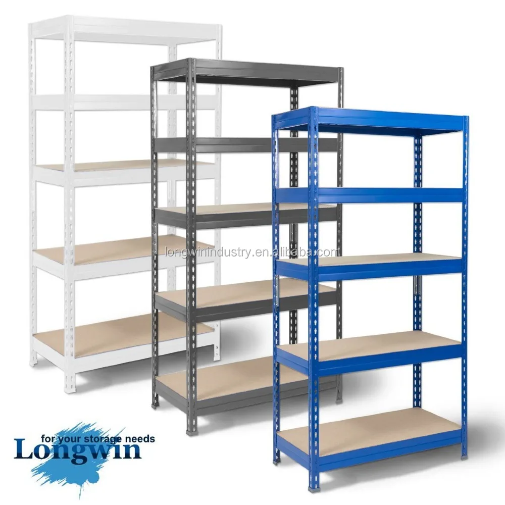 3 Bay Heavy Duty Shelving 5 Tier Garage Workshop Racking Boltless Storage Unit