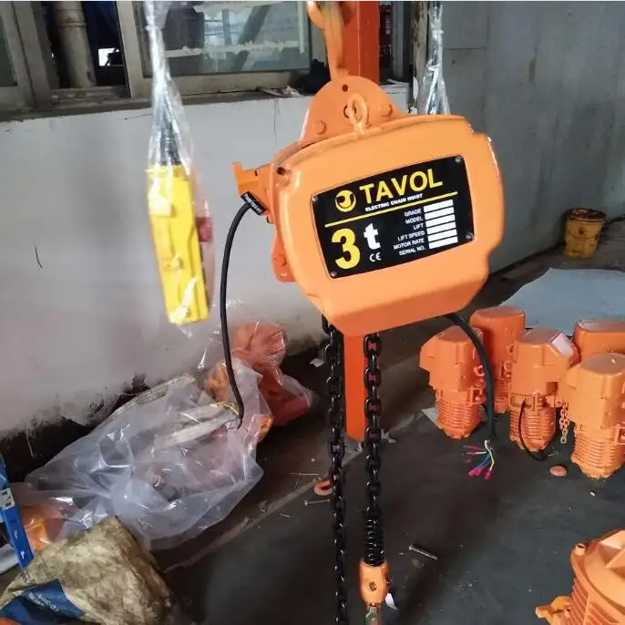 5 ton electric chain hoist used on single girder overhead crane