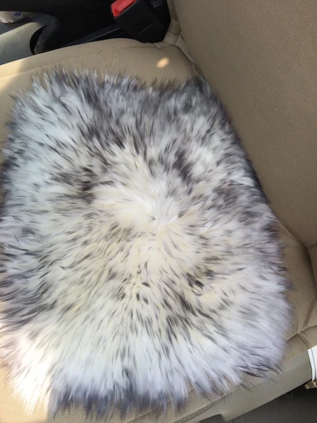 Animal shaped Sheepskin Car Seat Cover