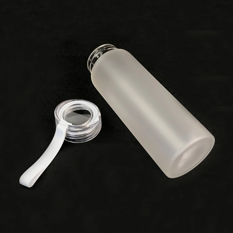 500ml Sublimation Blank Frosted Color Drinkware Matte Glass Water Bottle