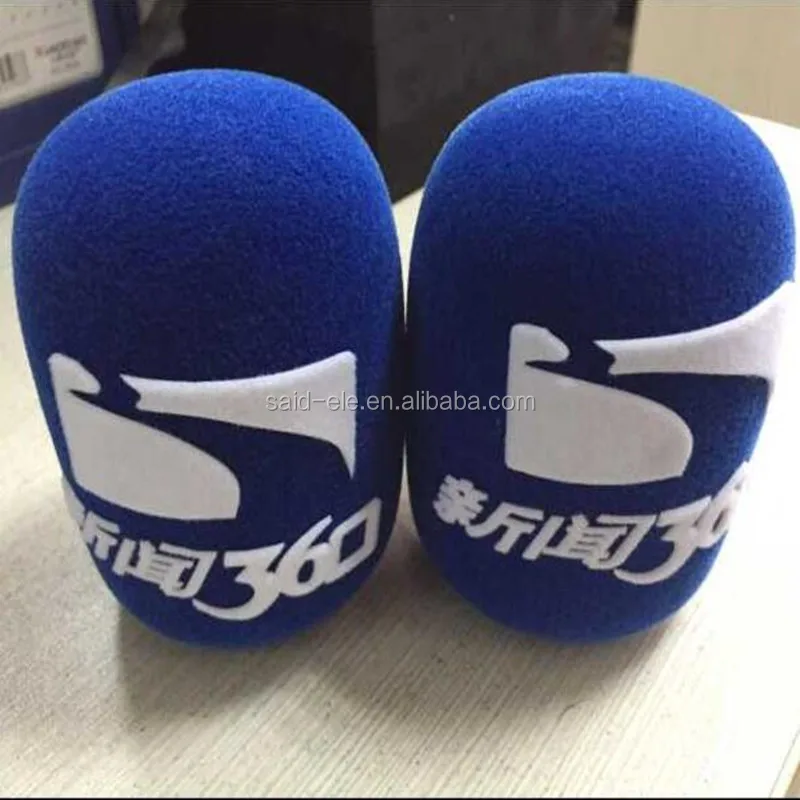 Custom foam windscreen for TV microphone sponge windshields