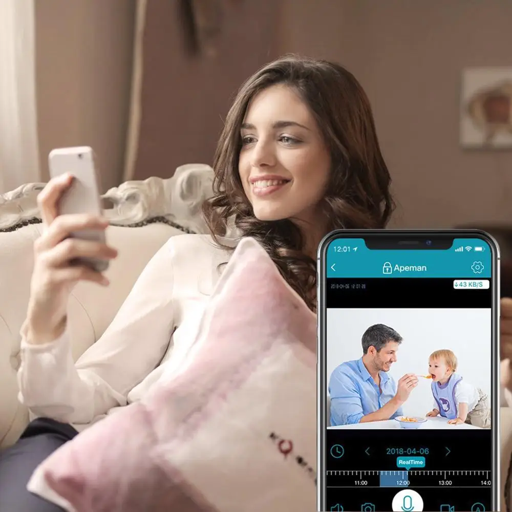 Real Time Monitoring Wifi Connection Ptz Camera For Intrusion detection Mini camera indoor Mini Very Small Camera