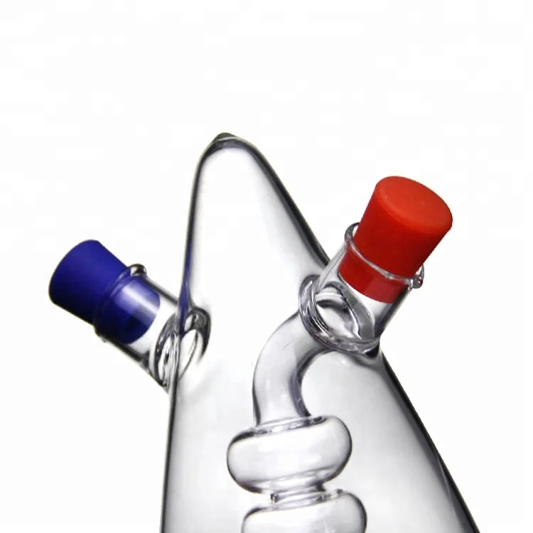 BLJOE07 Fancy Design Handmade Borosilicate Glass Bottle for Oil Vinegar