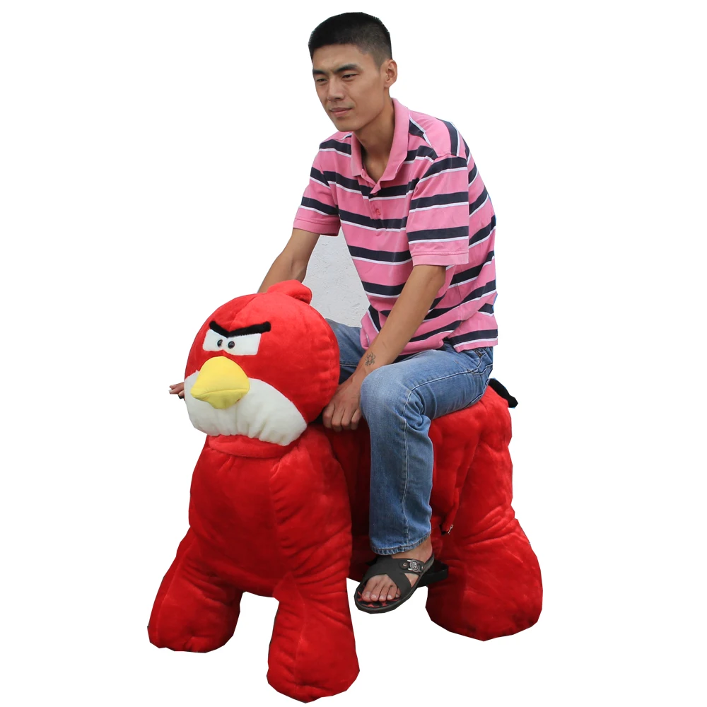 Electronic kids amusement stuffed zippy animal ride battery car