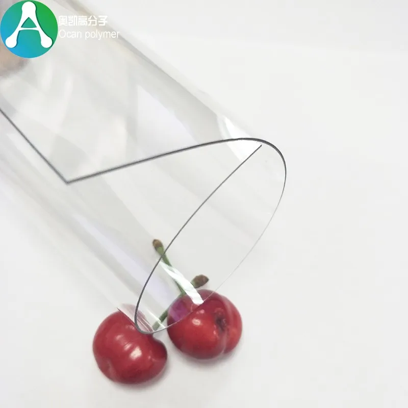 antistatic esd hard plastic clear pet film roll