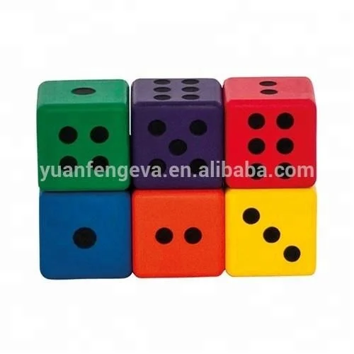 custom printed jumbo foam dice