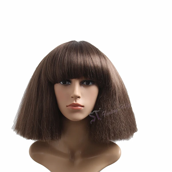 ST Guangzhou Cheap Wholesale Lady Gaga Style Straight Short Synthetic Wigs For Women
