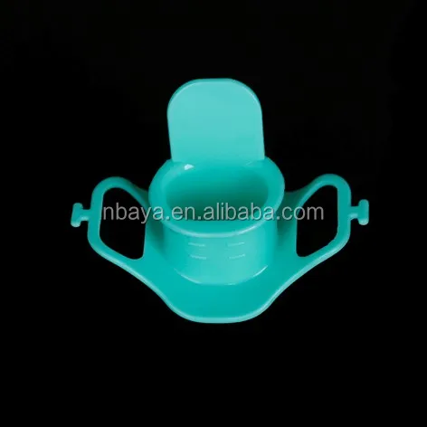 Disposable medical mouth guard endoscopy bite block with strap